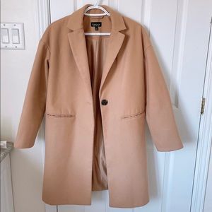 TOPSHOP Beige Coat - Women’s Size 4